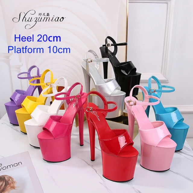 High Heels Women Sexy Show Shoes Sandals Party Club 13 15 17 CM Platform High-heeled Shoes Wedding 5