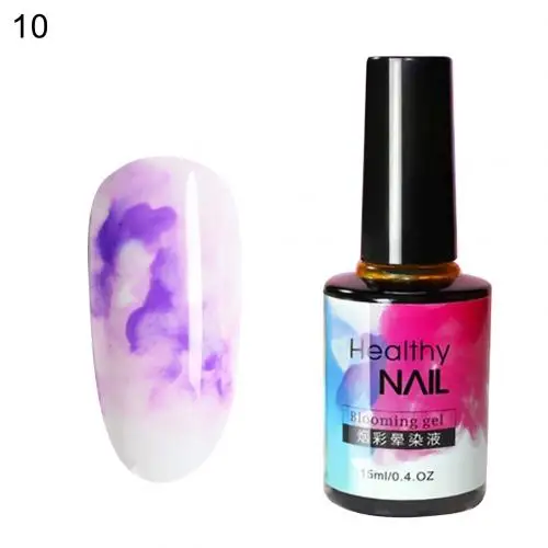 10 DIY акварельный лак с чернилами, цветной гель для дизайна ногтей, легко наносится, эффект дыма, размазывающийся лак, декор для ногтей - Цвет: 10