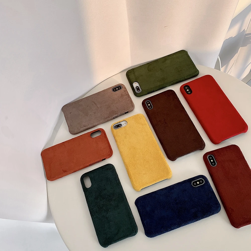 Ультратонкая ткань с оленем для iPhone X чехол Xs Max роскошный i Phone Xr 8 7 6 Plus Мягкий