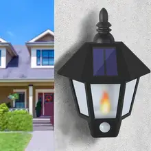 DishyKooker светодиодный настенный светильник на солнечных батареях, открытый водонепроницаемый светильник для сада