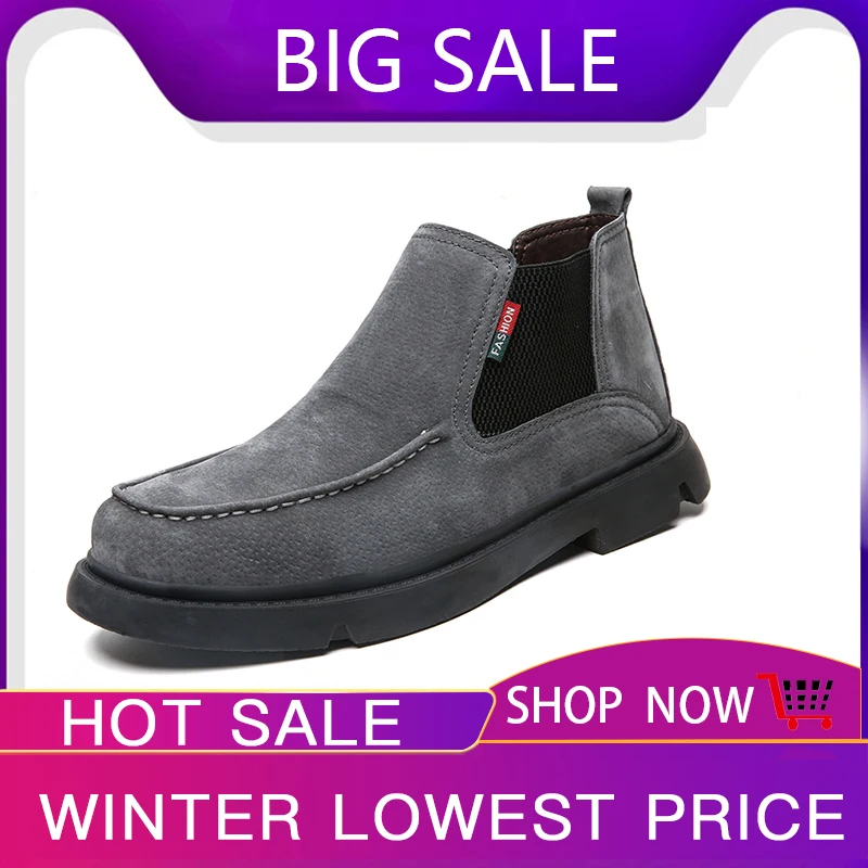 

2019 Trend Shoes Men Casual Comfort Men Shoes Breathable Flat Mens Shoes Winter Warm Casual High Top Big Size 39-48