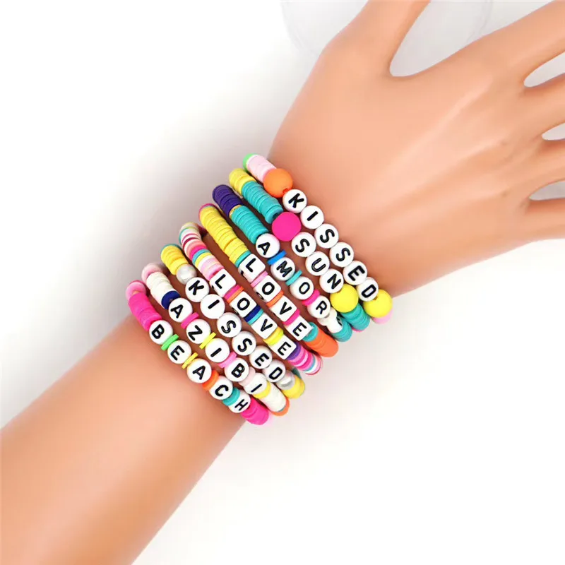 100pcs 6mm Mixed Square Alphabet Letter Beads Charms Bracelet Necklace For Jewelry Making DIY Accessories