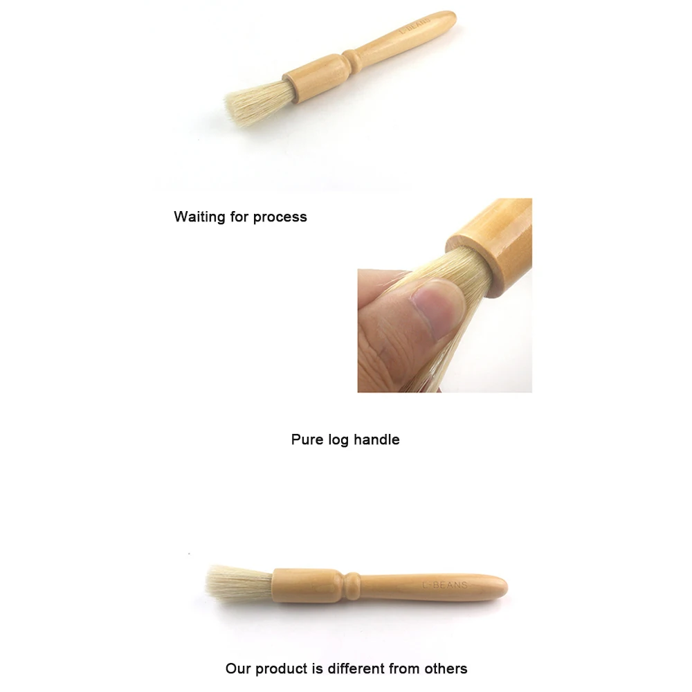 Щетка для очистки Кофемолки с деревянной ручкой Щетина Щетка для рисования шлифовальная машина помощник для очистки