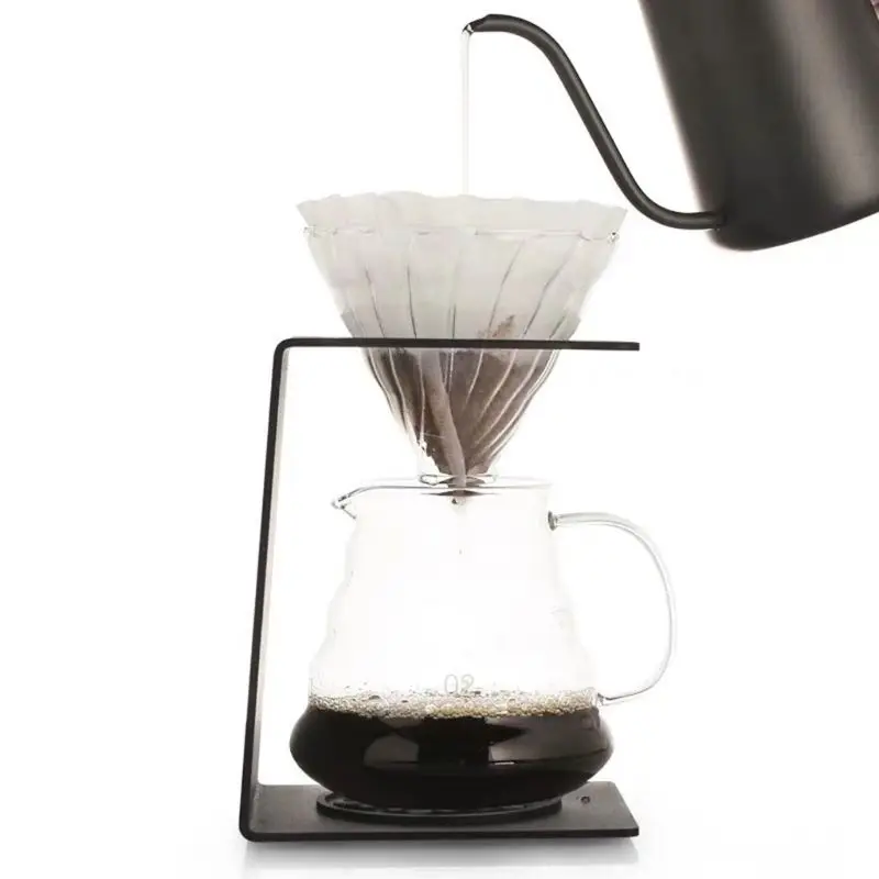 Pour Over Coffee Station- Freestanding Drip Cone Brewer and Stand T8WE