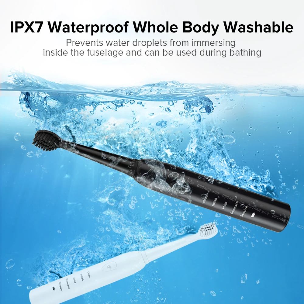Powerful Ultrasonic Sonic Electric Toothbrush USB Rechargeable Tooth Brush Adult Electronic Washable Whitening Teeth Brush Powerful Ultrasonic Sonic Electric Toothbrush USB Rechargeable Tooth Brush Adult Electronic Washable Whitening Teeth Brush