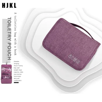 

Foldable Hanging Waterproof Durable Cosmetic Bag Portable Travel Hanging Big Capacity Travel Organizer Makeup BagUnisex makeup b