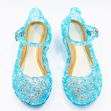 Summer Kids Shoes Girls Sandals Children Cinderella's Crystal Shoes Snow Elsa Sandals for Girls Baby Breathable Princess Shoes