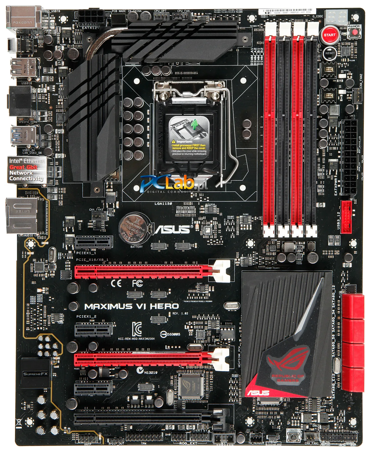 Материнская плата ASUS Maximus VI Hero LGA 1150 DDR3 32 Гб PCI-E 3 0 SATA III USB3.0 HDMI ATX Intel Z87 материнская