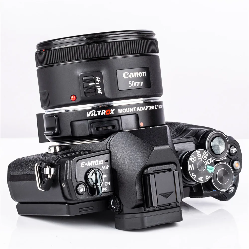 Viltrox EF-M2 II переходное кольцо с автофокусом EF-M2II EF M2 для Canon EF Крепление объектива к M43 M4/3 камера GH5 GH4 GF7GK GX7 E-M5 II