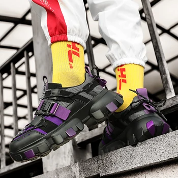 

Fashion Thick Bottom Men's Casual Shoes Original Luxury Trend Men Sneakers Comfortable Outdoor Non-slip Men Walking Shoes Light