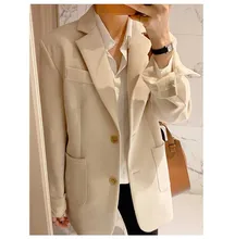 Hot Sale Elegant Slim OL 2019 Female Plus Size Casual Stylish Autumn All Match Coat Office Lady Jackets Blazers