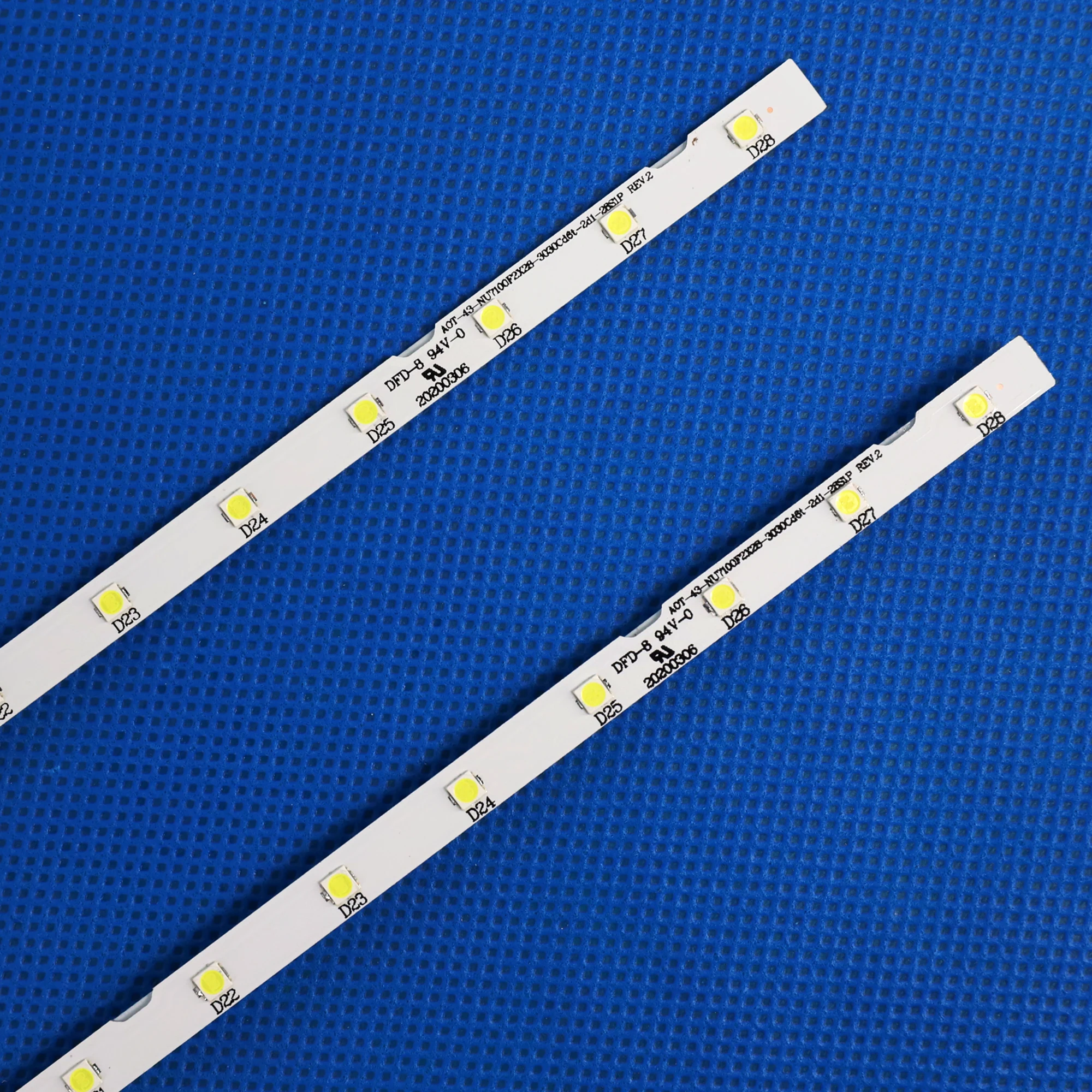 Tira de Retroiluminação Led para Samsung Ue43nu7192u Ue43ru7092 Un43nu7100 Ue43nu7140 Ue43nu7120u Ue43nu7125 Un43ru7400g Bn6115482a Pcs - Imagem 3