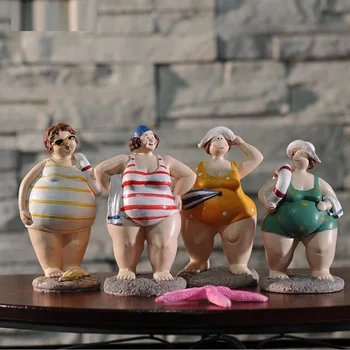 

Sales Bikini Figure Statue Art&craft Home Accessories Souvenir Gift L3198 Navy Decorative Resin Mediterranean Retail BOX Europe