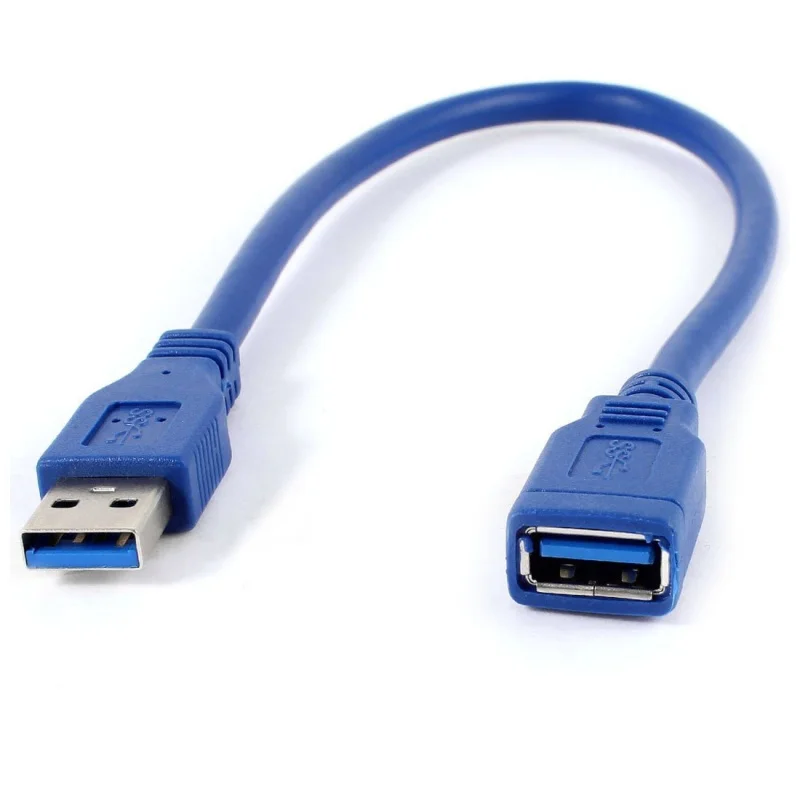 

Blue USB 3.0 Male to Male F/M Type A connector extension cable 30cm