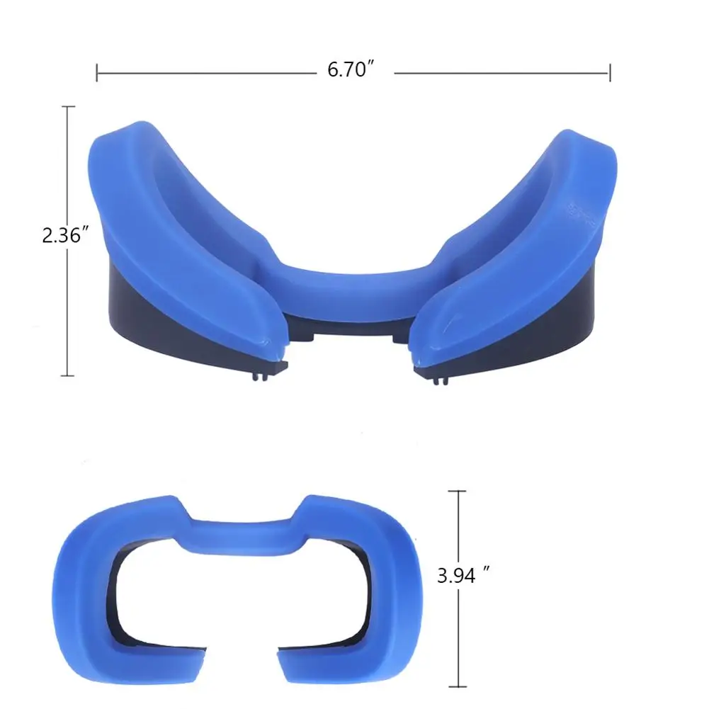 Впитывающая пот силиконовая маска для век Регулируемая и удобная силиконовая маска для лица идеально подходит для Oculus Rift S высокое качество