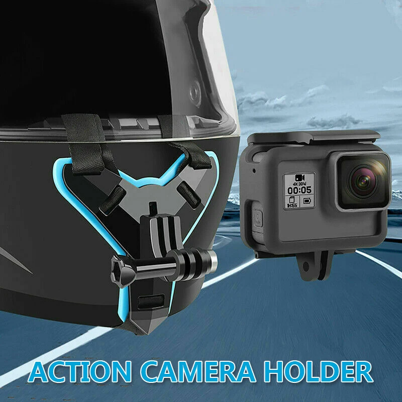 Motorcycle Helmet Chin Stand Mount Holder Action Sports DVR Camera