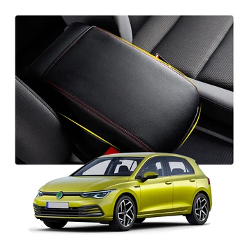 

LFOTPP Car Armrest Box Cover For GOLF 7 MK7 2013-2019 Central Control Armrest Storage Box Pad Auto Interior Accessories