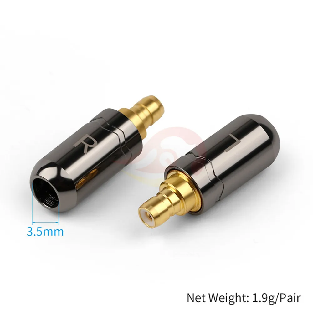Headphone Jack Adapter For IE400 IE500 IE40pro IE400pro IE500pro HIFI Earphone Pins Audio Plug Wire Connector Black Silver