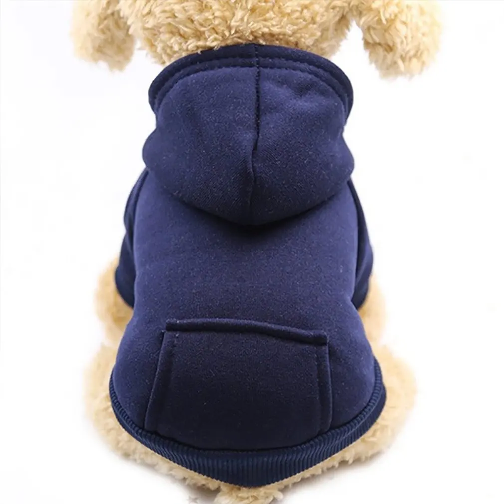 Одежда для собак Teddy Than Bear Vip Cat Pet Карманный Однотонный свитер осенняя и зимняя двухногая одежда