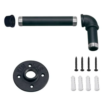 

Punched Stable Toilet Roll Holder Multifunction Retro-Styled Wall Mount Paper Towel Rack Retro Bathroom With Expansion Screw NEW