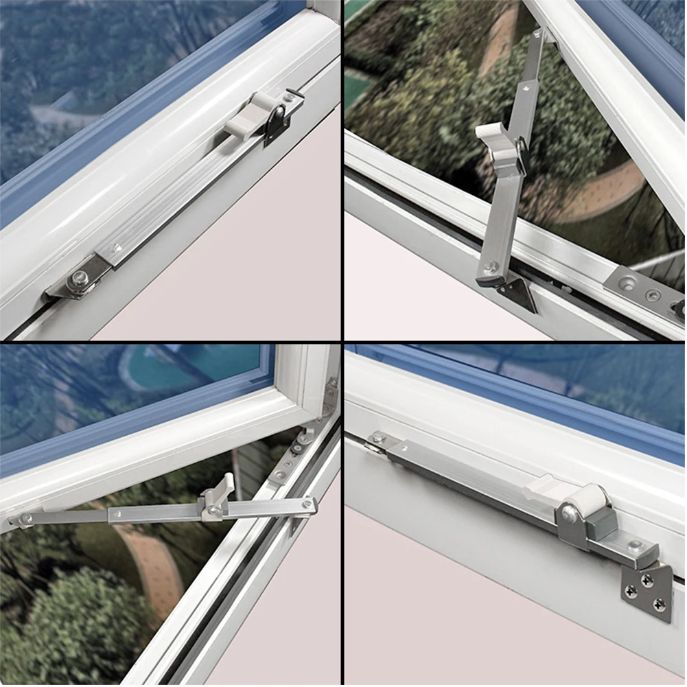 Ограничитель безопасности телескопическая поддержка окна стопор из нержавеющей стали Gusset фиксированный домашний аппаратный регулятор угла ветра