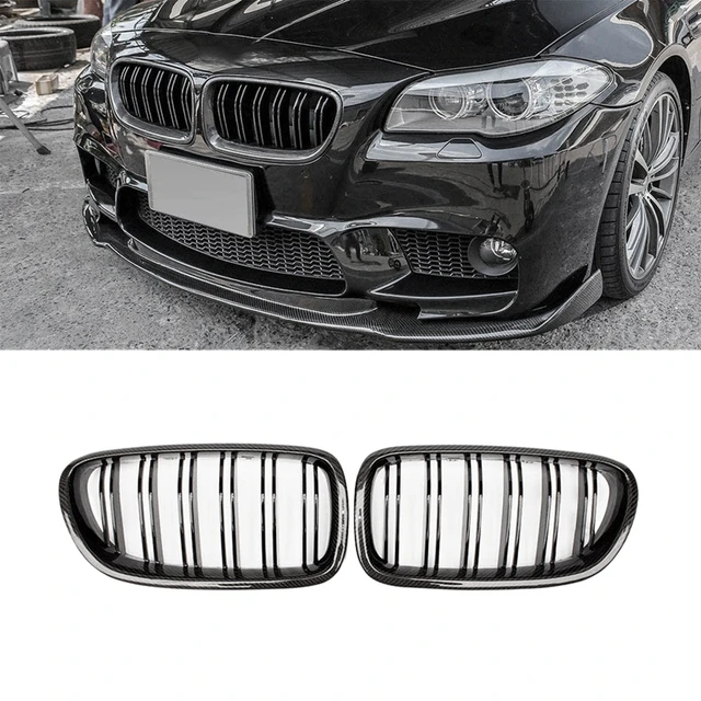 Bmw 5シリーズf10f11 m5 2010-2016用カーボンファイバー光沢フロント ...