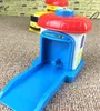 [Funny] 4pcs/set Scale model Tayo the little bus children miniature bus baby oyuncak garage tayo bus Ejection impact car vehicle 5