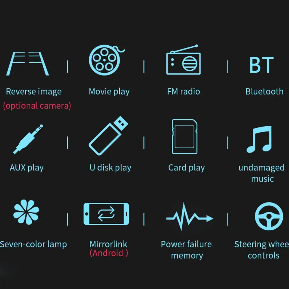 7 дюймовый автомобильный MP5 плеер 2 DIN стерео радиоприемник с Bluetooth двумя разъемами