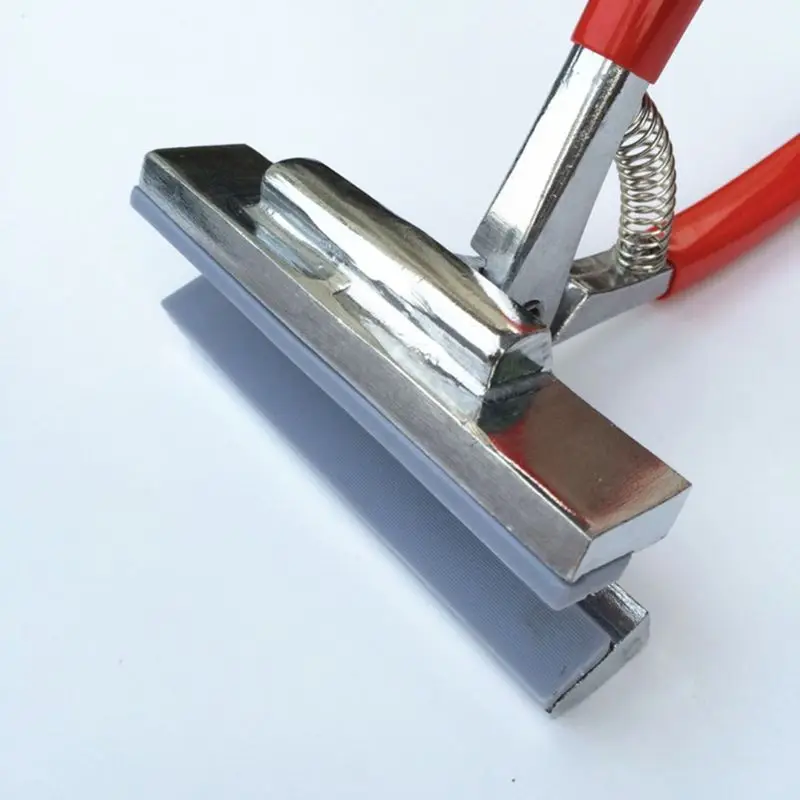 12cm Oil Painting Pliers Clamp with Red Handle Stretched Canvas Cloth Fabric Wide Jaw Stretch Tool for Advertising Print Q1JC