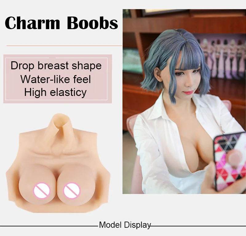 95% New Silicone Breast Forms Boobs Artifical Fake Huge Chest