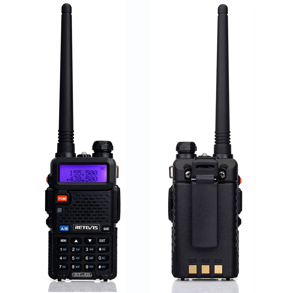 RETEVIS RT5R Handy Walkie Talkie 5W VHF UHF VOX FM Ham Amateur Radio Station Two Way Radio Transceiver Walkie-Talkie for Hunting