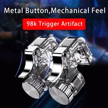 2PCS Metall Trigger für Huawei IPhone Samsung Android Telefon Gamepad Feuer Taste Ziel Schlüssel L1R1 Shooter Controller Joystick Neue
