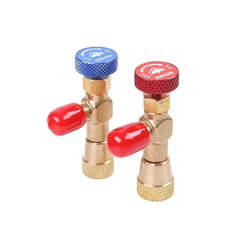R410a R22 Refrigeration Tool Air conditioning Safety Valve Adapter Fitting 1/4" 5/16" Inch Male/Famale Charging Hose Valve air conditioning hose,socket adapter converter