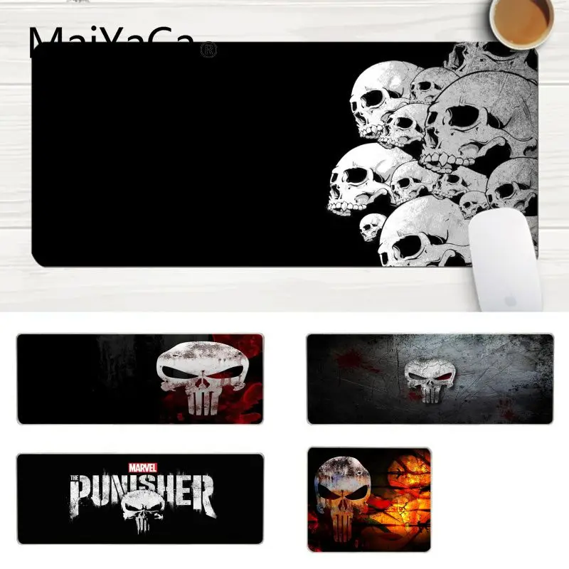 

MaiYaCa Cool New Punisher Skull High Speed New Mousepad Laptop Gaming Lockedge Mice Mousepad Gaming Mouse Pad