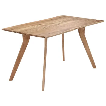

vidaXL Dining Table 140x80x76 cm Solid Acacia Wood