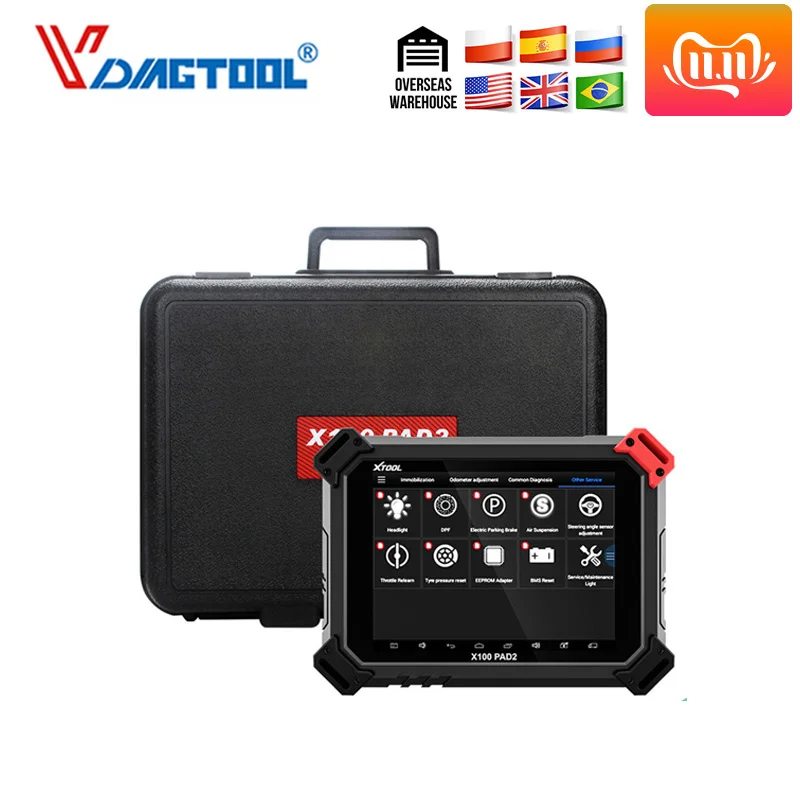 Оригинальный XTOOL X100 PAD2 x100 pad 2 лучше чем X300 Pro3 DP Авто ключевой программер