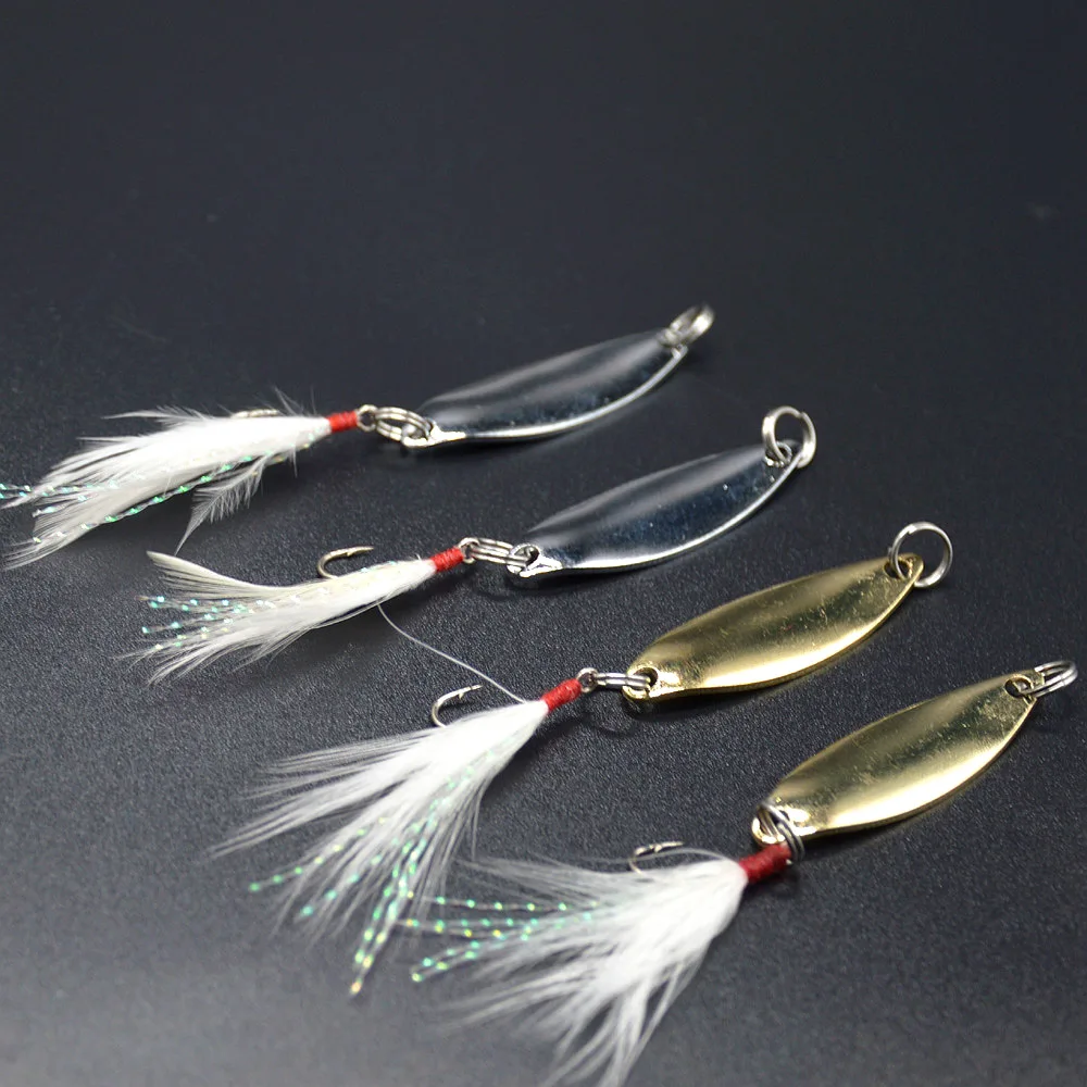 Lot De 5 Leurres Métal Dr.fish Pour Truite - Appâts à Filer 5cm