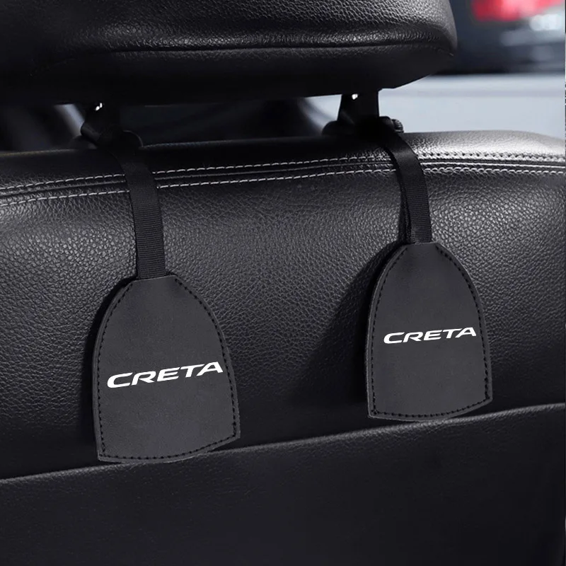 2 шт. автомобильный крючок на заднее сиденье для hyundai creta интерьерные автомобильные товары Крючки для подвешивания автомобиля вешалка сумка органайзер крюк