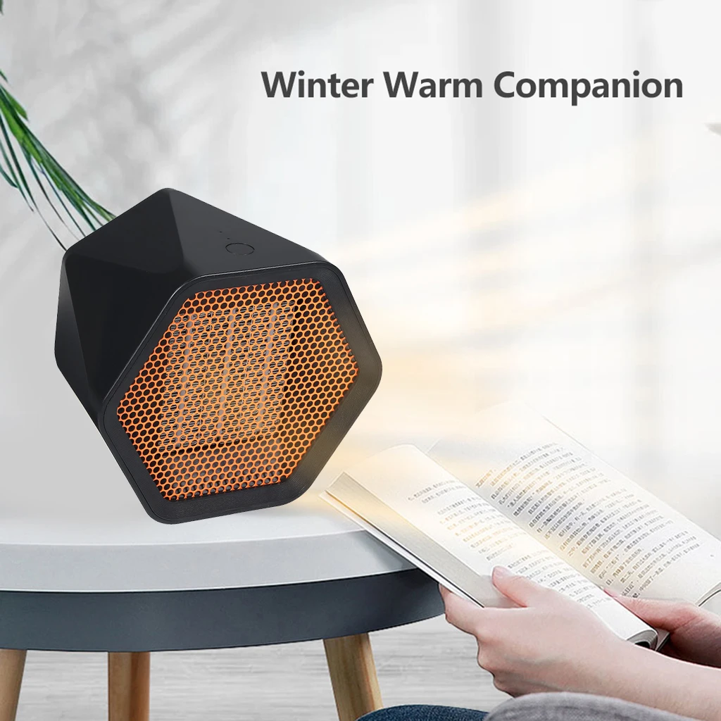 Portable 600W/100W Fast Heater Heated Heating Electric Warmer Hot Winter For Home Bedroom Handy Fan Heater