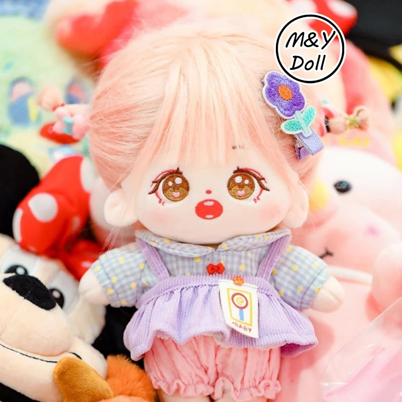 

20cm Plush Baby Idol Dolls Jennie Lisa Rose Jisoo Twice Ningning Winter Pink Hair Doll Accessories Fans Collection Birthday Gift