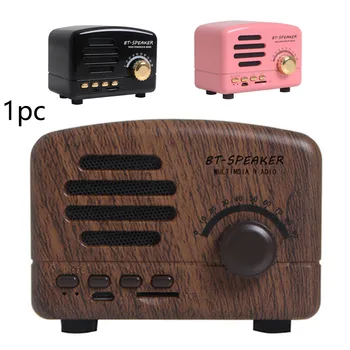 

Portable Retro Shortwave Mini Radio Receiver USB Support Card Pocket With Rechargeable Battery Bluetooth Speaker AM FM Home