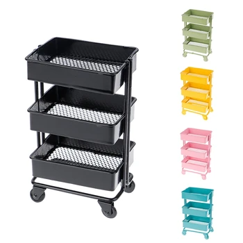 

1:12 Dollhouse Miniature Shelf Bookshelf with Wheels Storage Display Rack Dollhouse Furniture Accessories