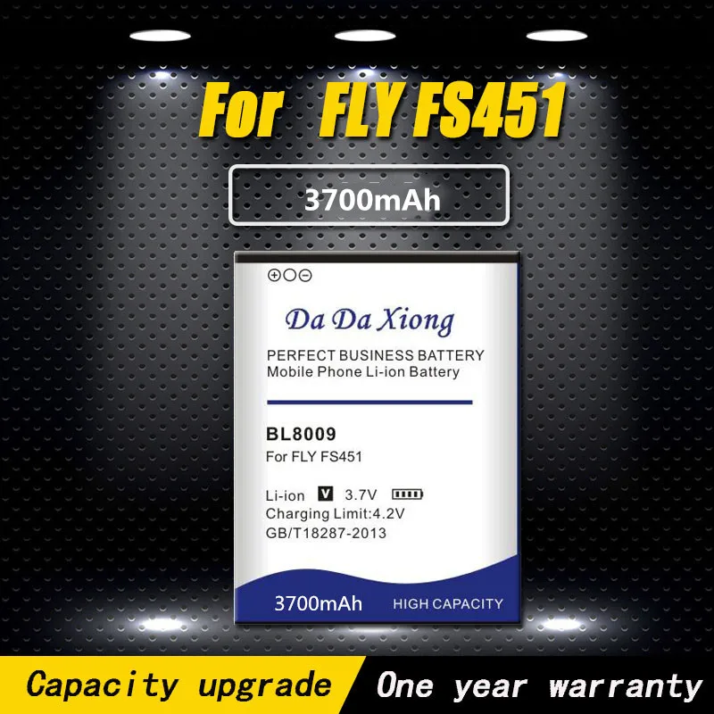 Высококачественный литий-ионный аккумулятор BL8009 3700 мАч для Телефона Fly FS451 Nimbus 1 |