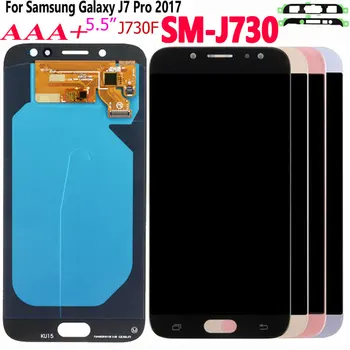 

5pcs AMOLED Srjtek For SAMSUNG Galaxy J730 LCD J7 Pro Display J7 PRO Touch Digitizer Sensor Frame LCD J7 2017 J730F LCD Screen