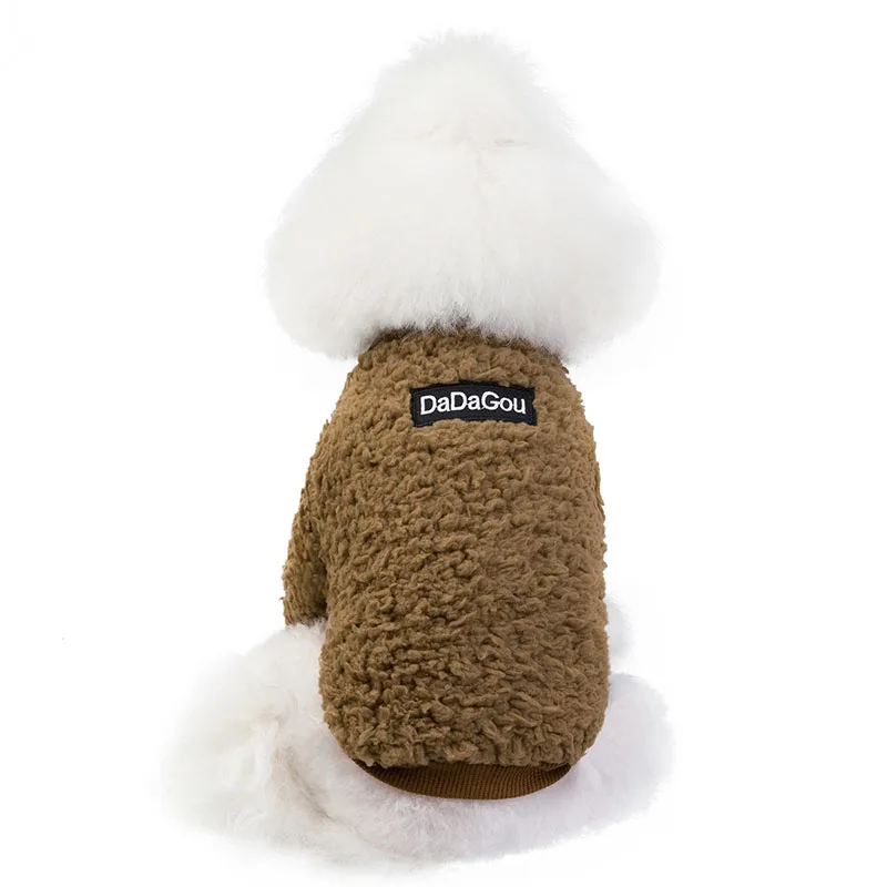 Пуховое пальто для собак из мультфильма, одежда для щенков, пальто для собак, куртка, зимняя теплая одежда для собак, одежда для собак, одежда для чихуахуа, Ropa Perro - Цвет: Brown