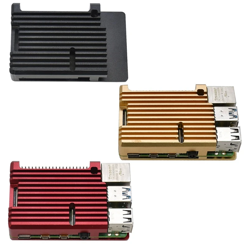 Для Raspberry Pi 4 Модель B 4 Гб ОЗУ Поддержка 2,4/5,0 ГГц wifi Bluetooth 5,0 с алюминиевым ЧПУ сплава защитный чехол