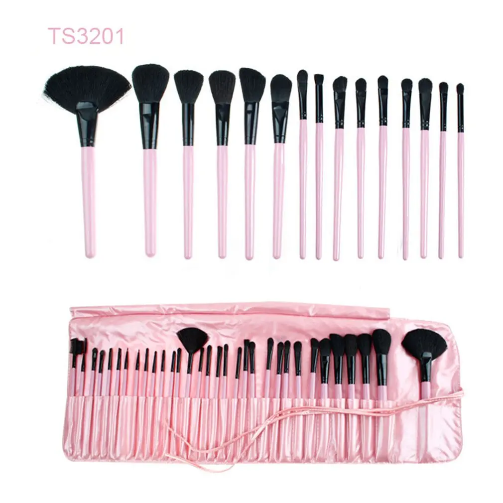 

32PCS/SET Classic Design Wooden Handle Makeup Brush for Foundation Blusher Powder Eyebrow Cosmetic Brush Tools