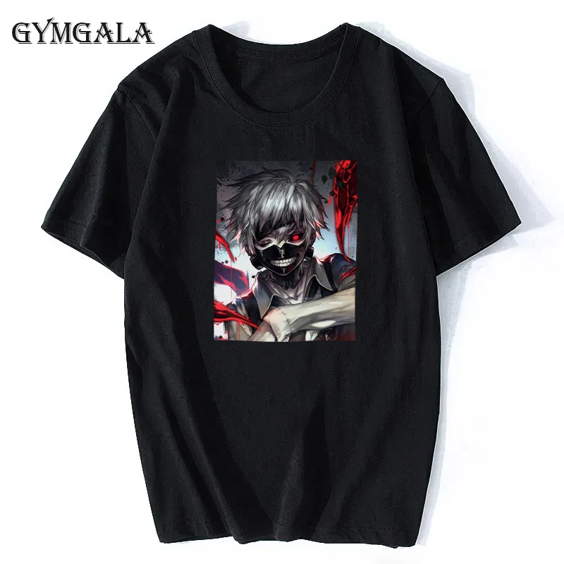 100% хлопок футболка с надписью Tokyo Ghoul аниме &quotМанга&quot для мужчин высокого