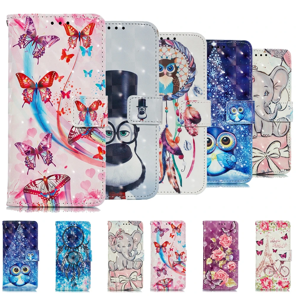 P30 Модный чехол для телефона huawei P20 Lite Pro Funda роскошный 3D кожаный с бабочкой Coque |