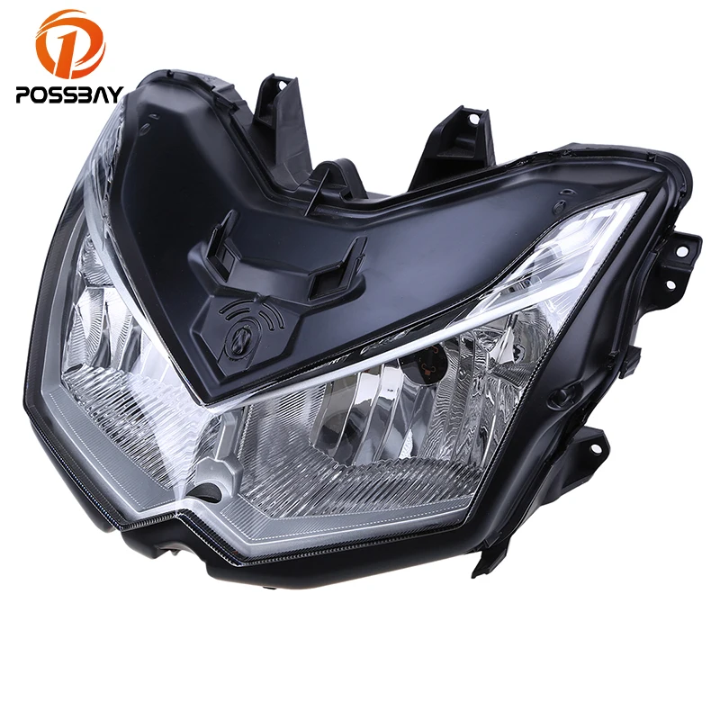 Possbay Front Motorcycle Headlight Lens Case Housing For Kawasaki Z1000